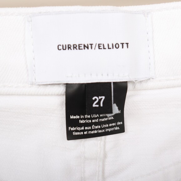 Current Elliott Distressed The 2 Years Destroyed White Skinny Jeans size 27 - Picture 9 of 10